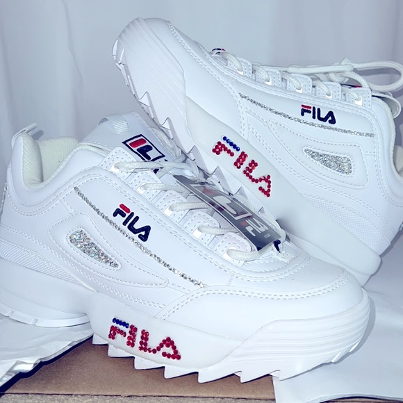 Fila disruptor II custom bling - Picture 3 of 7